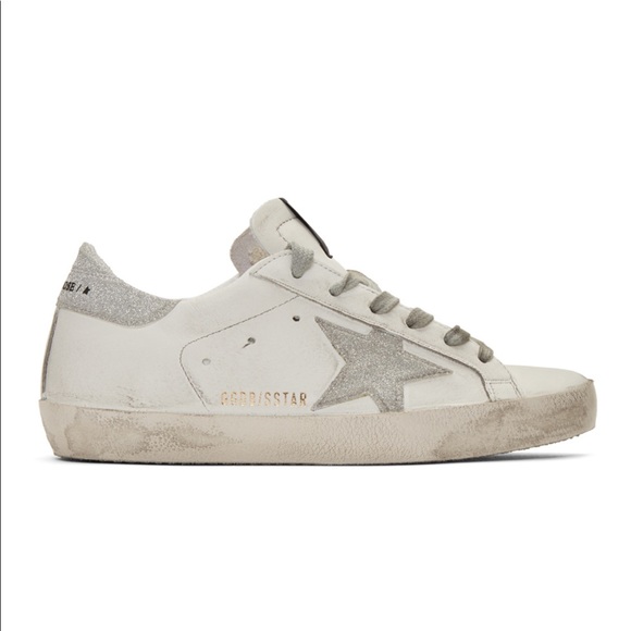 golden goose superstar silver glitter